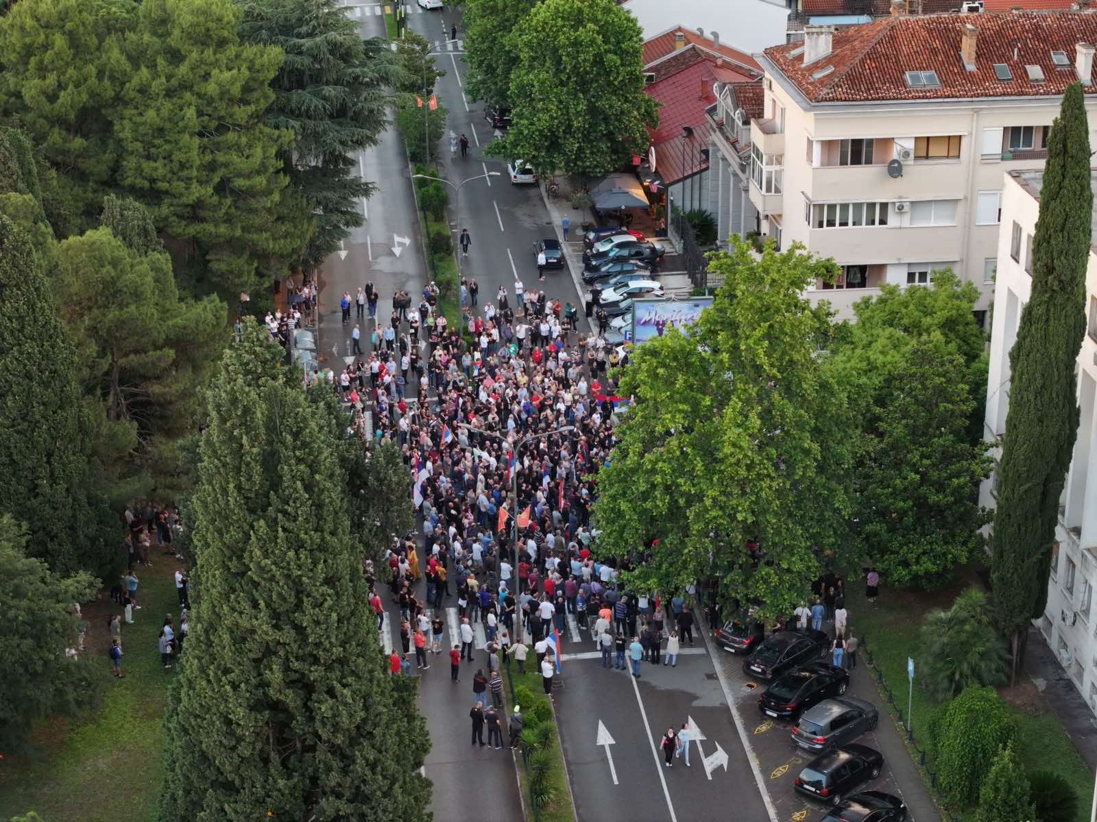 Veći broj organizatora nego učesnika protesta u Podgorici