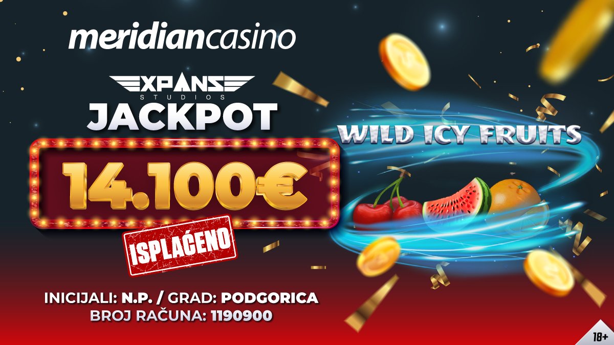 Expanse džekpot pao u Podgorici - Jedan klik 14.100€!